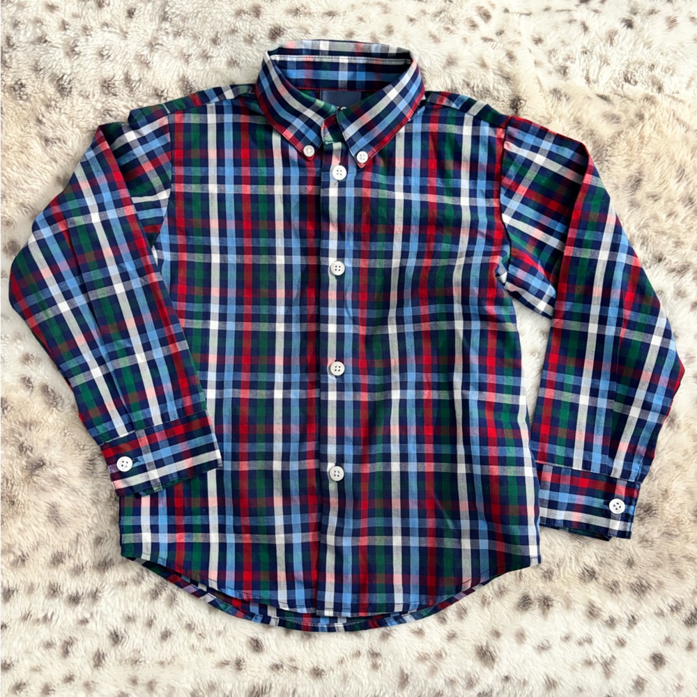 KIDS IZOD LONG SLEEVE BUTTON DOWN SHIRT